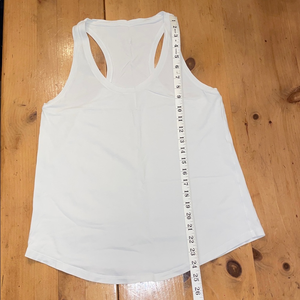 Lululemon- Sz L (CHK MEASUREMENTS)- White- Love Tank Racerback. - Picture 8 of 10